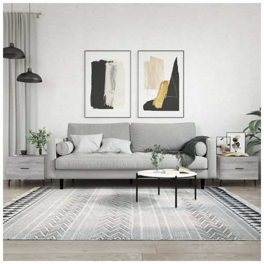 Coffee Tables 2 pcs Grey Sonoma 50x50x40 cm Engineered Wood