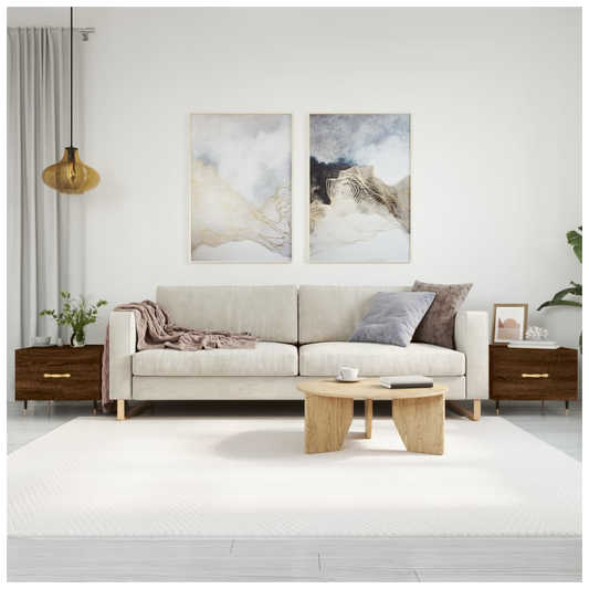 Coffee Tables 2 pcs Brown Oak 50x50x40 cm Engineered Wood