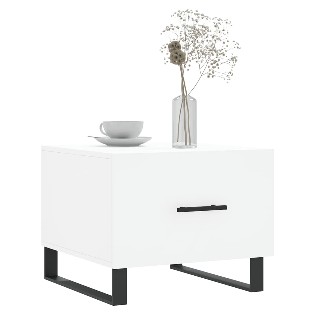 Coffee Tables 2 pcs White 50x50x40 cm Engineered Wood