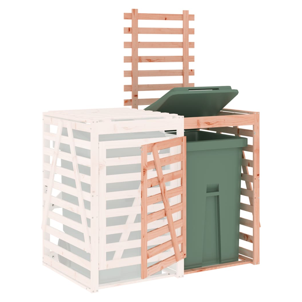 Wheelie Bin Storage Extension Solid Wood Douglas