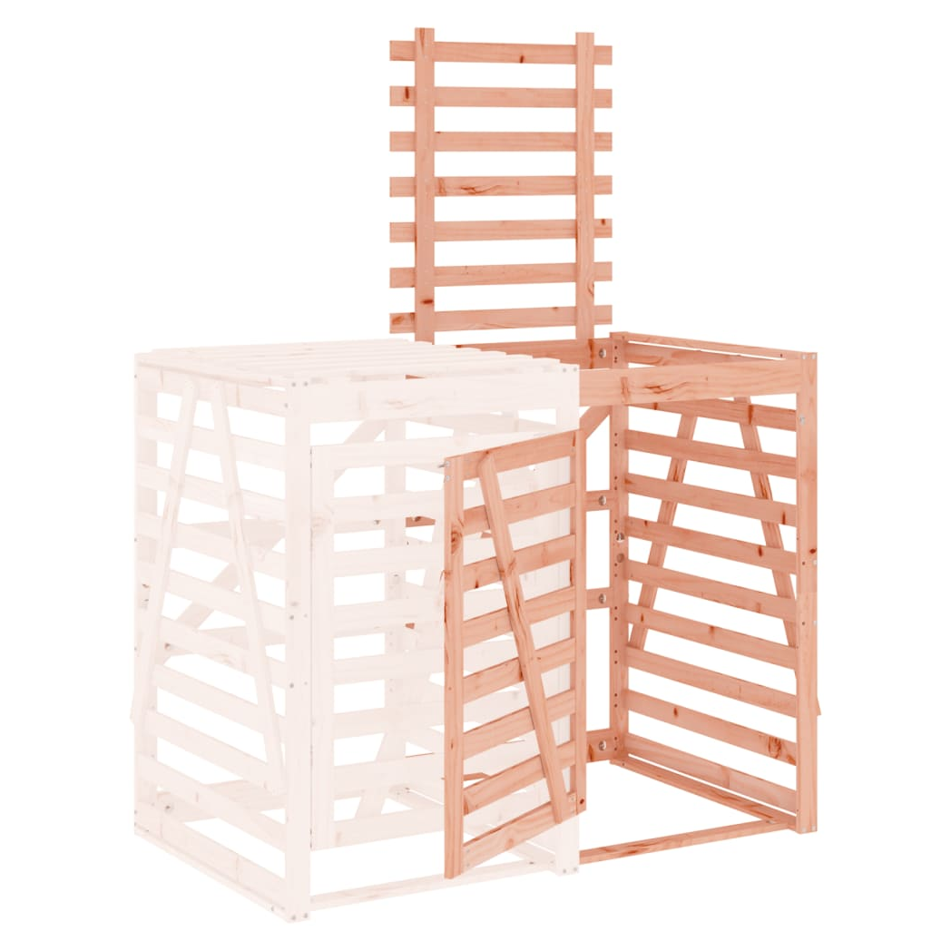 Wheelie Bin Storage Extension Solid Wood Douglas