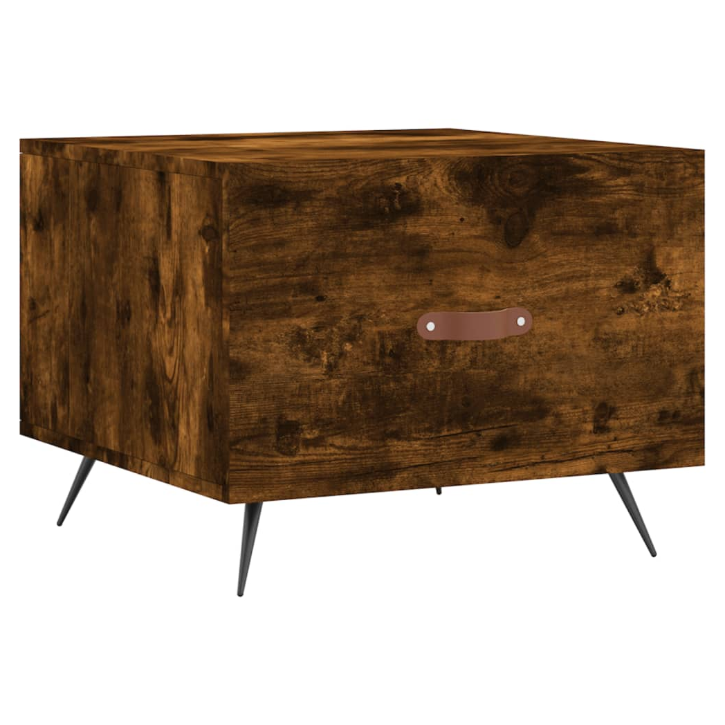 Coffee Tables 2 pcs Smoked Oak 50x50x40 cm Engineered Wood