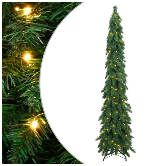 Artificial Pre-lit Christmas Tree with 130 LEDs 210 cm