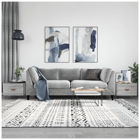 Coffee Tables 2 pcs Grey Sonoma 50x50x40 cm Engineered Wood