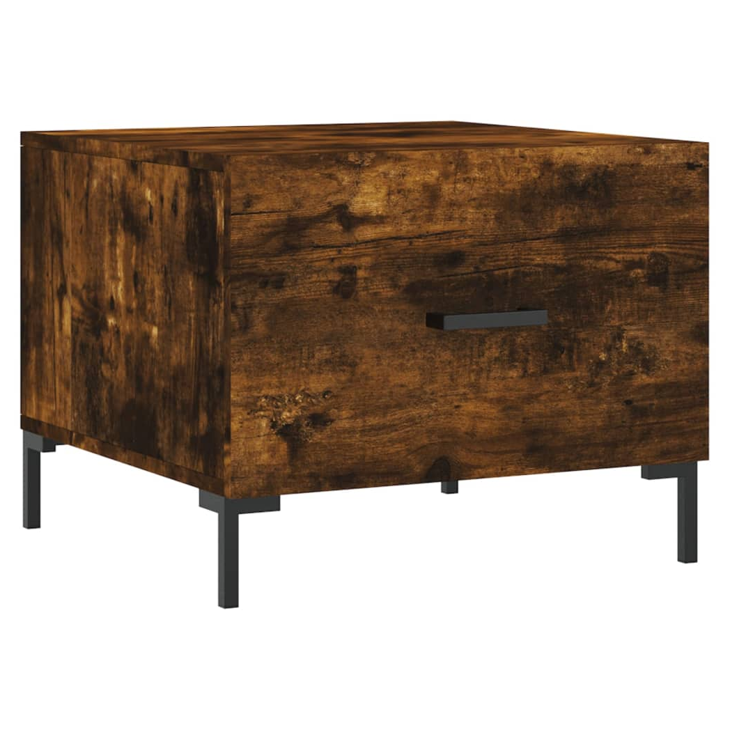 Coffee Tables 2 pcs Smoked Oak 50x50x40 cm Engineered Wood