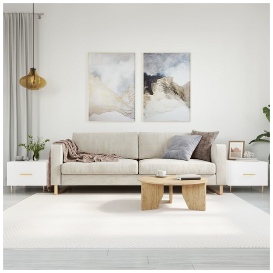 Coffee Tables 2 pcs White 50x50x40 cm Engineered Wood