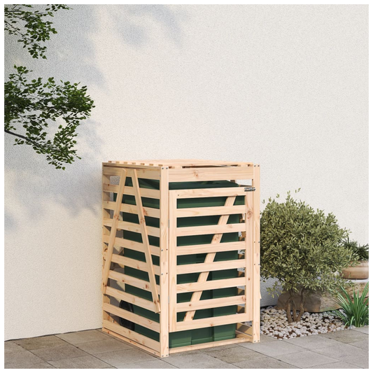 Wheelie Bin Storage 84x90x128.5 cm Solid Wood Pine