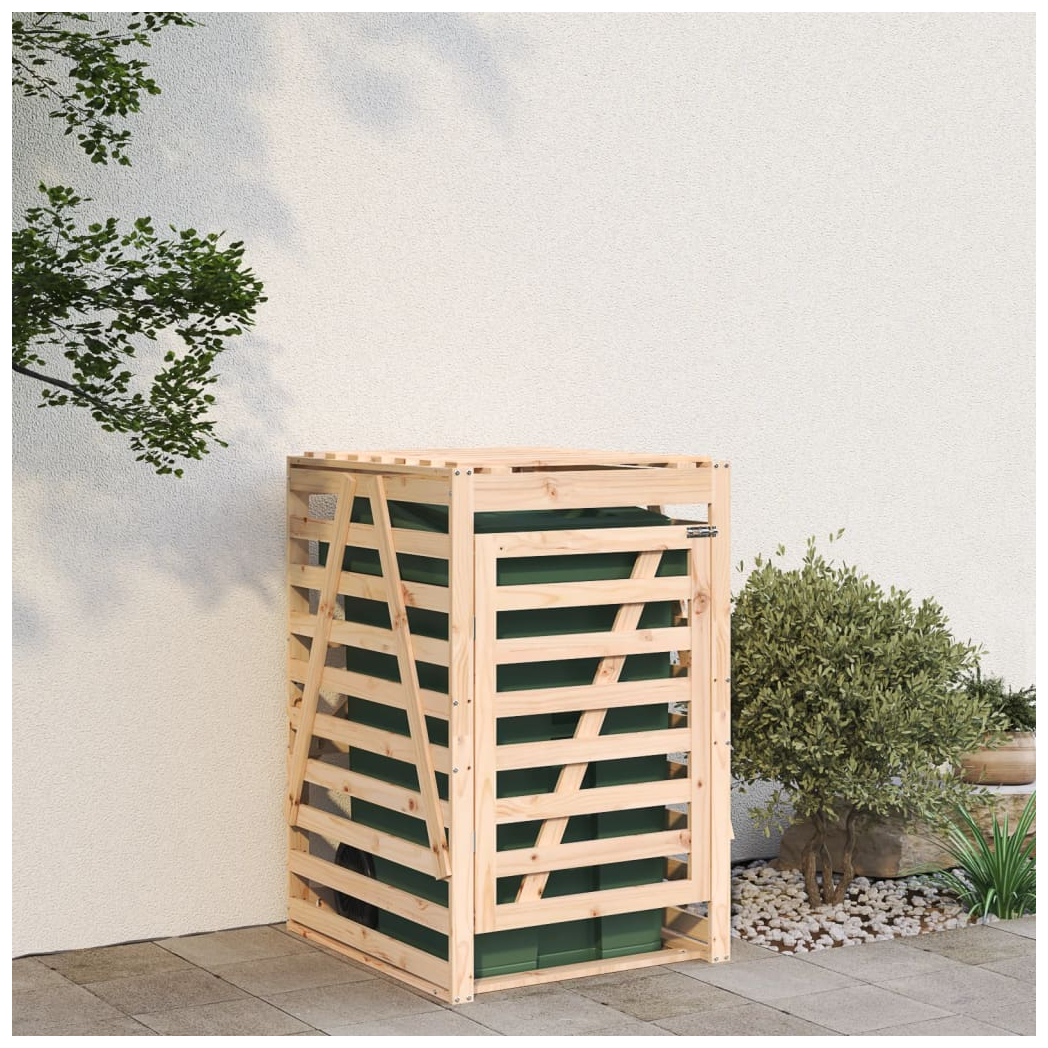 Wheelie Bin Storage 84x90x128.5 cm Solid Wood Pine