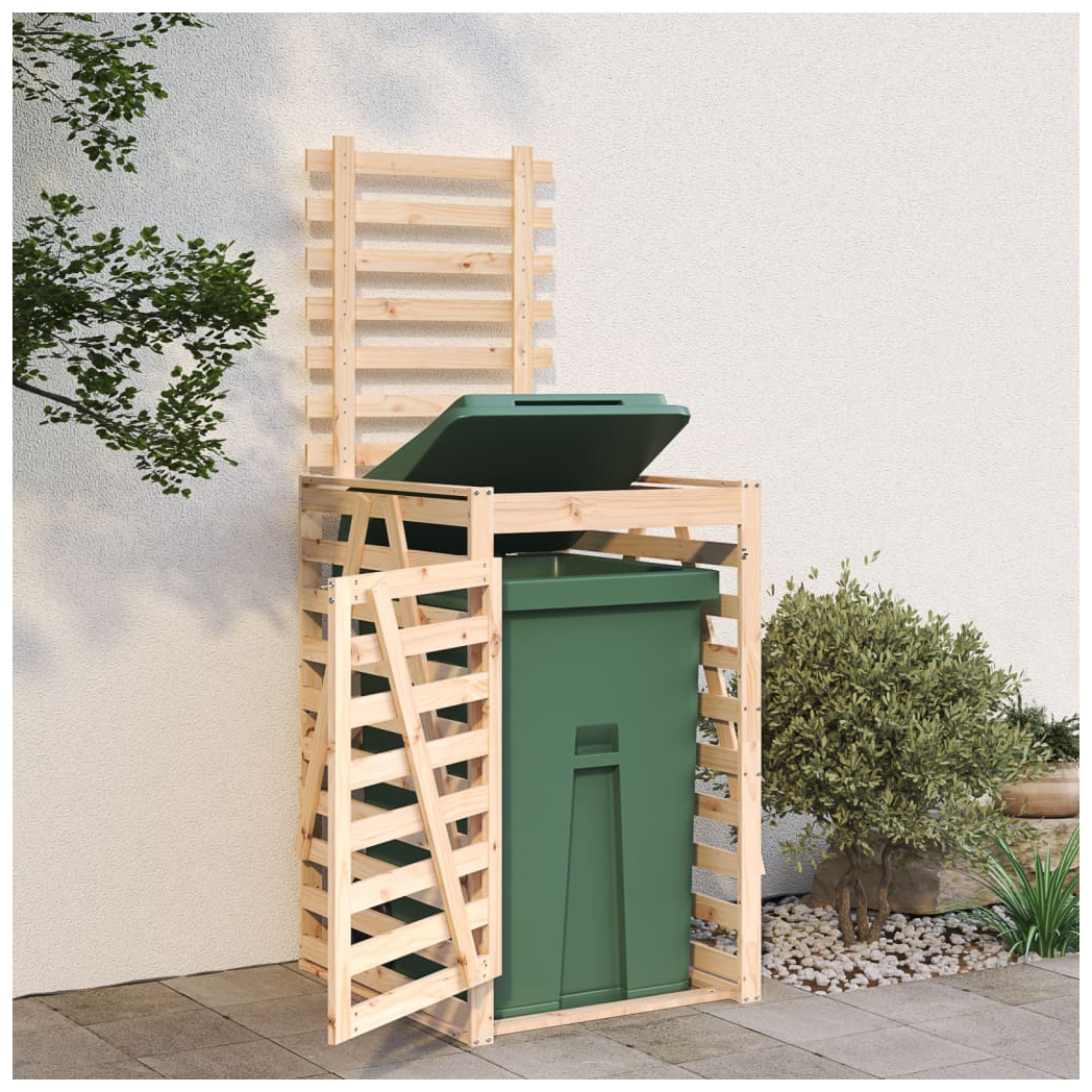 Wheelie Bin Storage 84x90x128.5 cm Solid Wood Pine