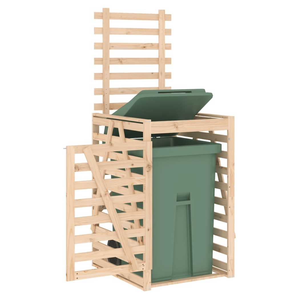Wheelie Bin Storage 84x90x128.5 cm Solid Wood Pine