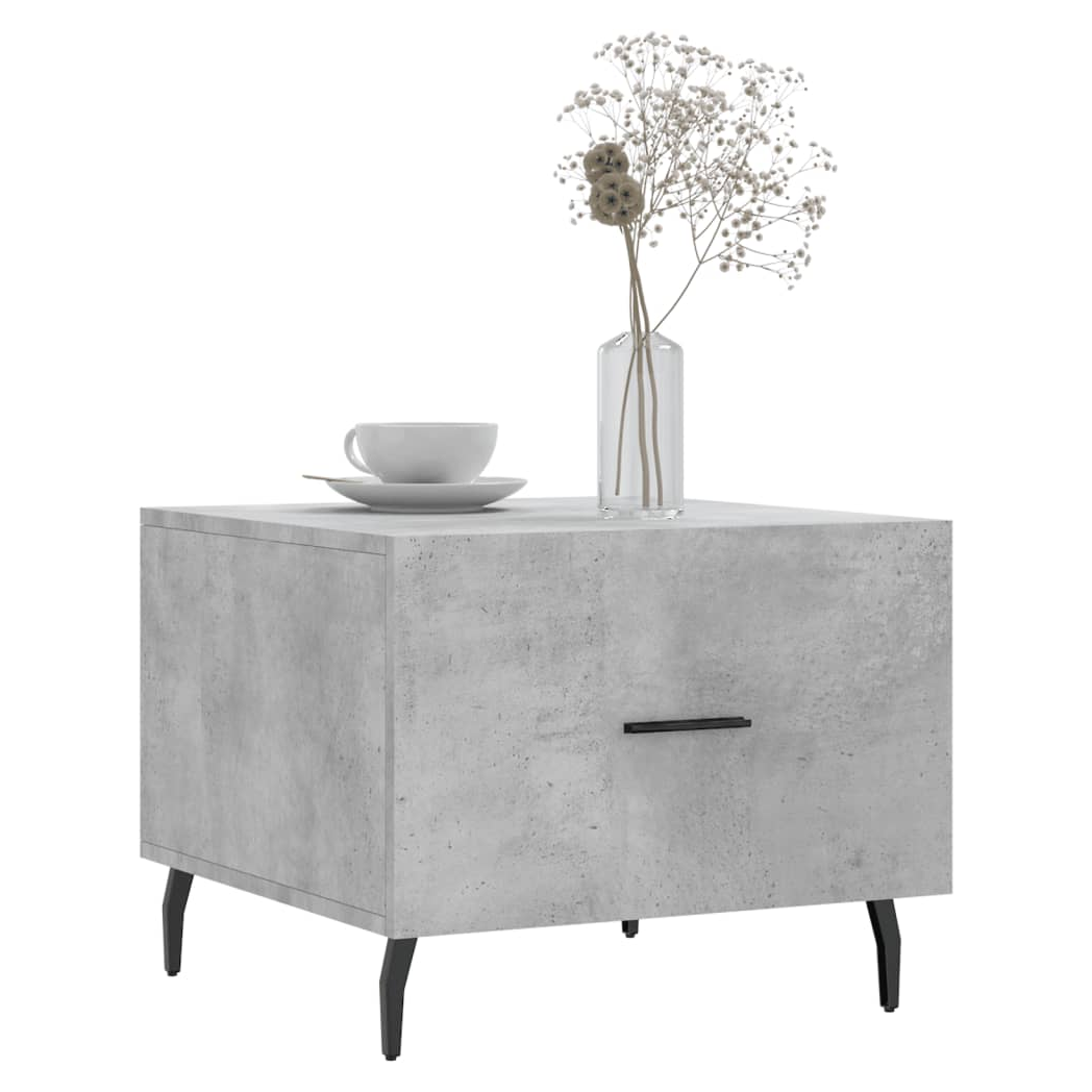 Coffee Tables 2 pcs Concrete Grey 50x50x40 cm Engineered Wood