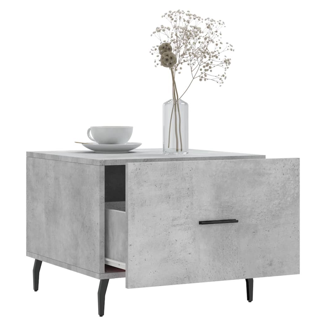 Coffee Tables 2 pcs Concrete Grey 50x50x40 cm Engineered Wood