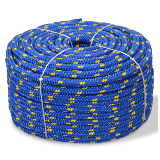 Boat Yacht Marine Rope Polypropylene 14 mm 50 m Blue