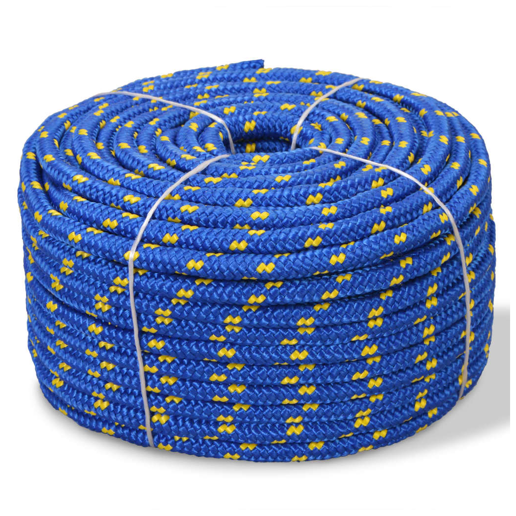 Boat Yacht Marine Rope Polypropylene 14 mm 50 m Blue