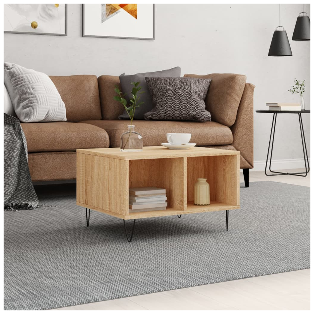 Coffee Table Sonoma Oak 60x50x36.5 cm Engineered Wood