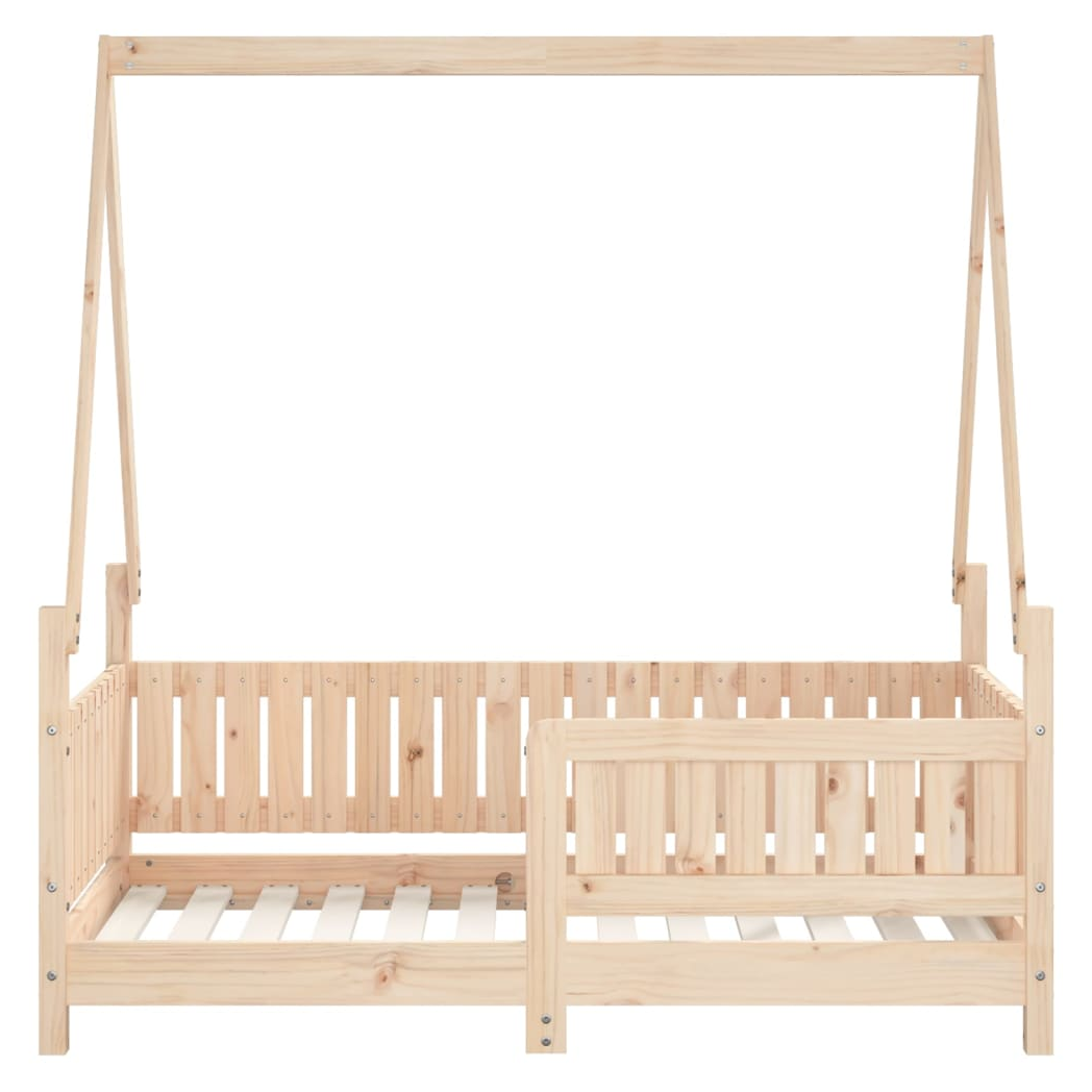 Kids Bed Frame 70x140 cm Solid Wood Pine