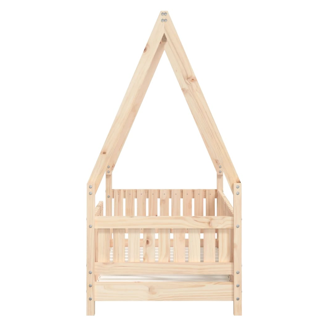 Kids Bed Frame 70x140 cm Solid Wood Pine