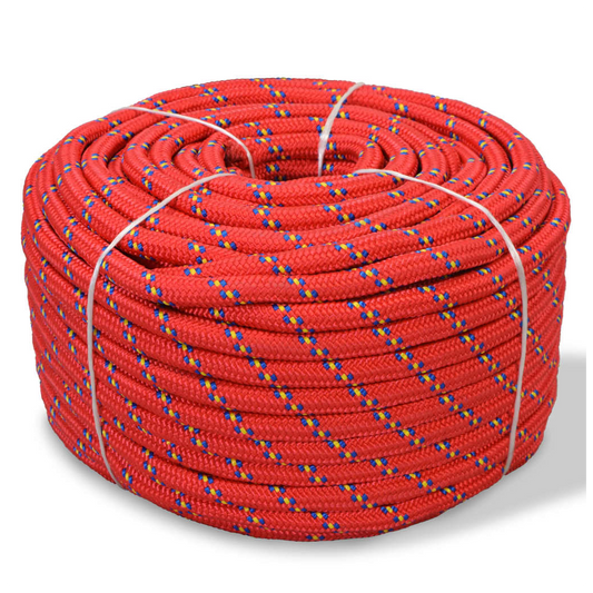 Boat Yacht Marine Rope Polypropylene 14 mm 50 m Red