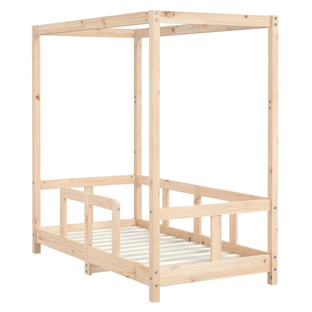 Kids Bed Frame 70x140 cm Solid Wood Pine