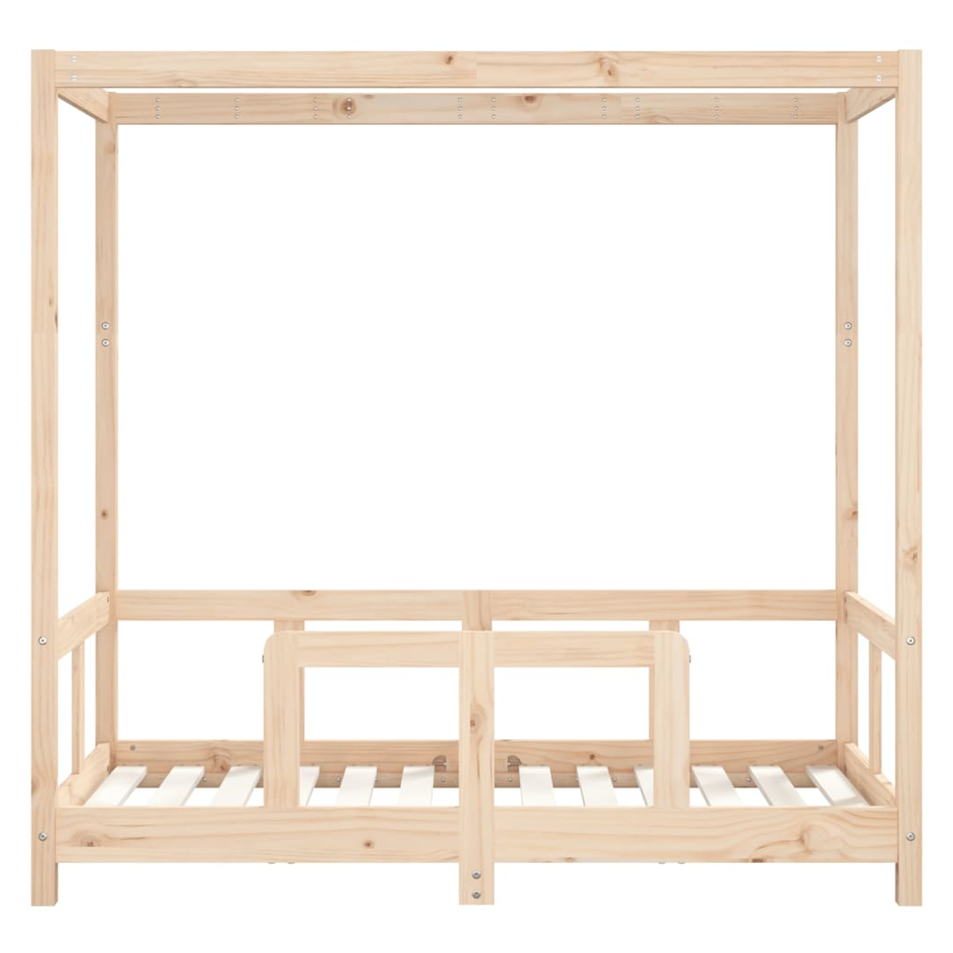 Kids Bed Frame 70x140 cm Solid Wood Pine