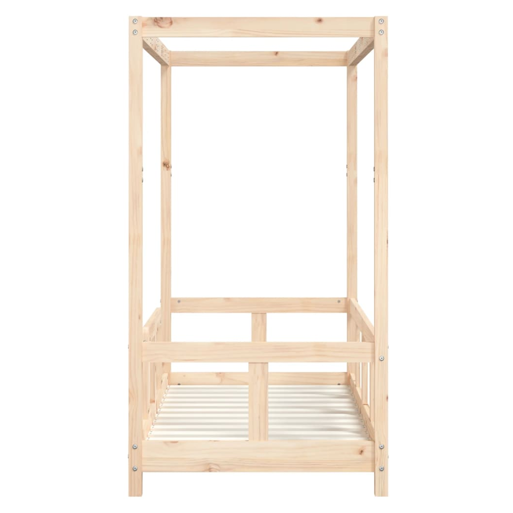 Kids Bed Frame 70x140 cm Solid Wood Pine