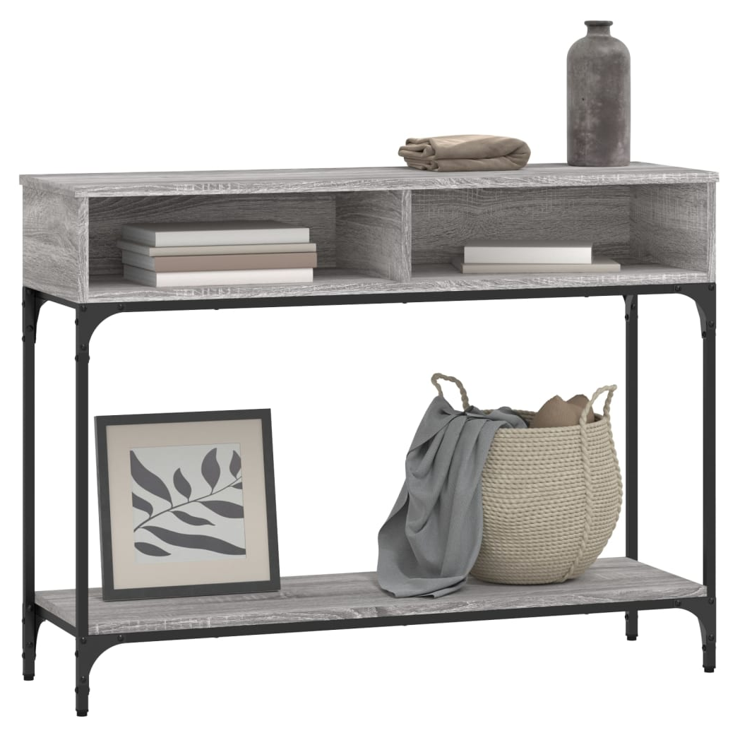 Console Table Grey Sonoma 100x30.5x75 cm Engineered Wood