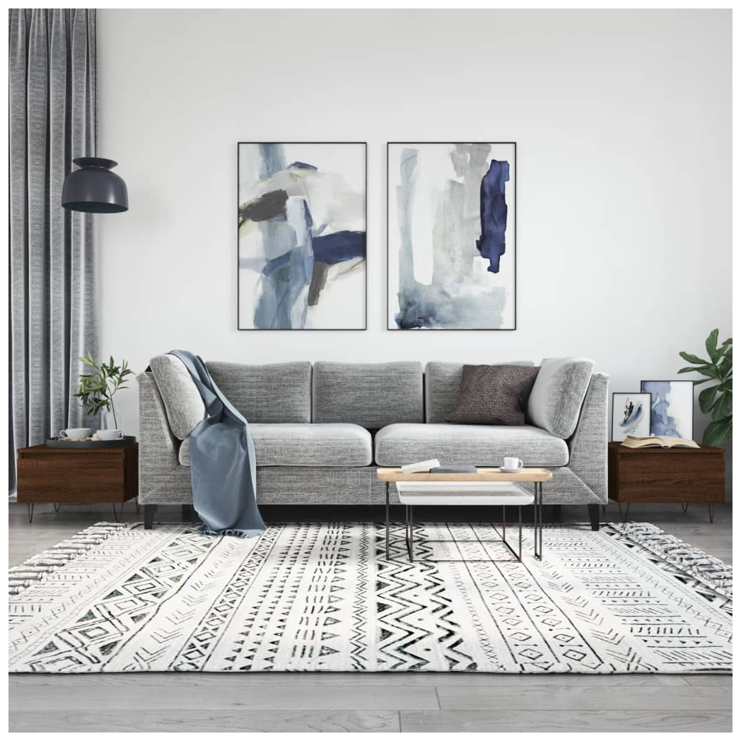 Coffee Tables 2 pcs Brown Oak 50x46x35 cm Engineered Wood