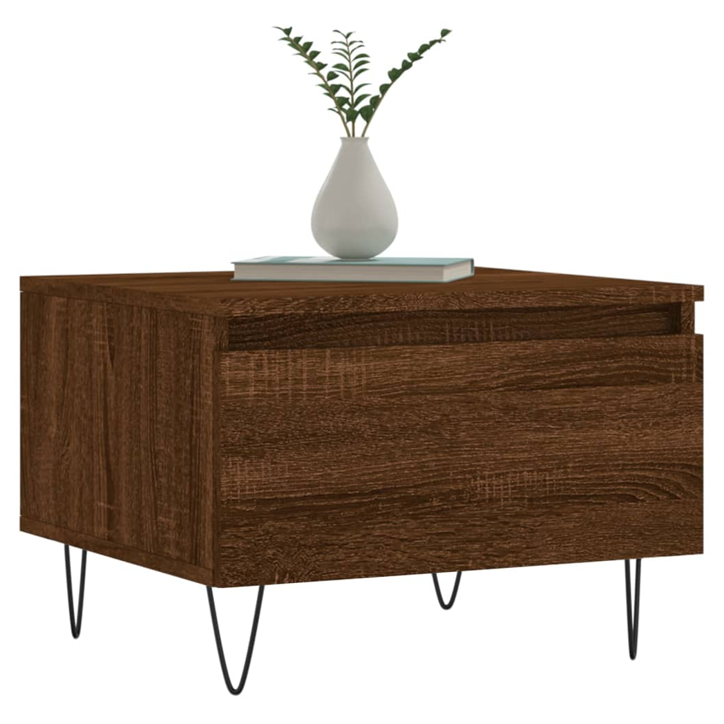 Coffee Tables 2 pcs Brown Oak 50x46x35 cm Engineered Wood