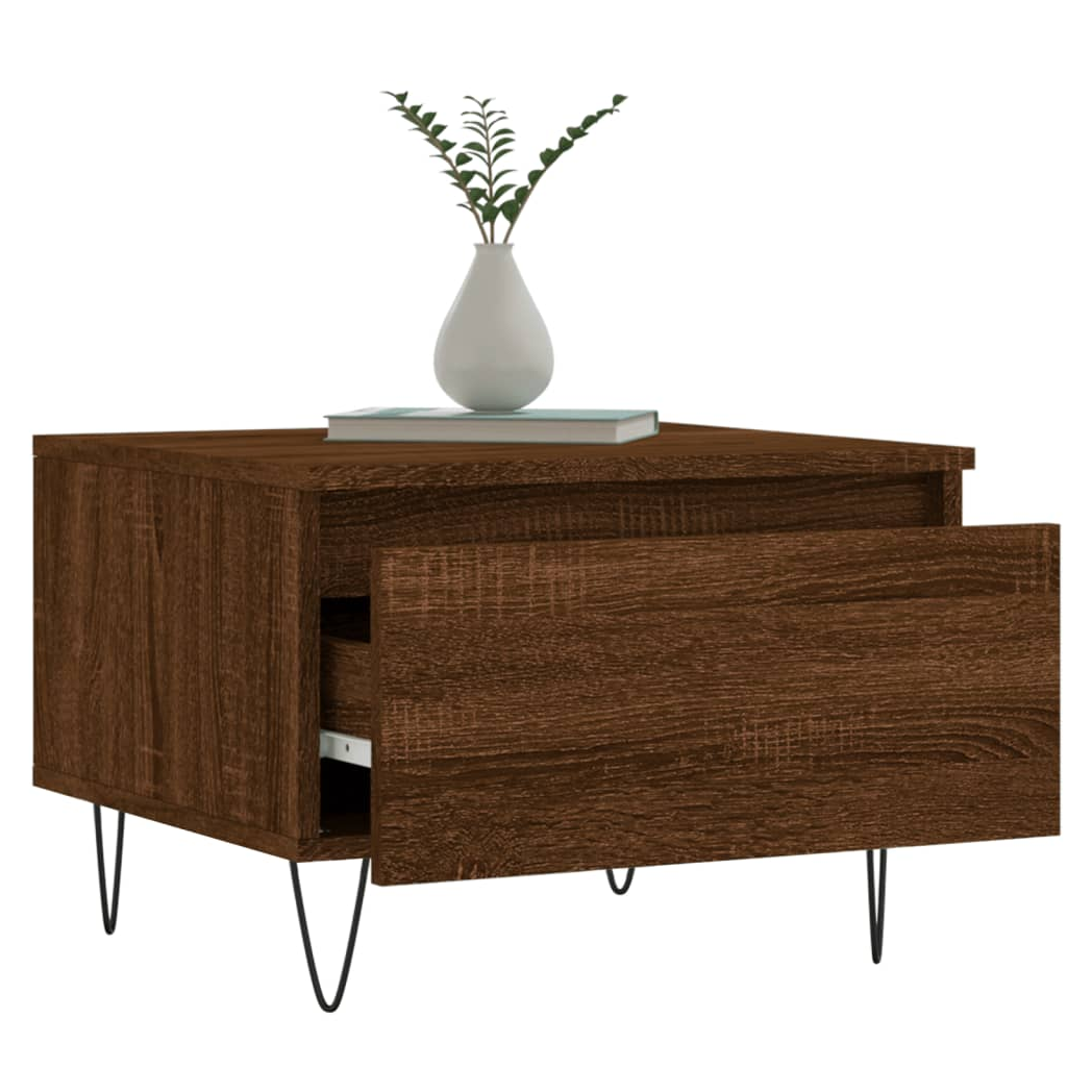 Coffee Tables 2 pcs Brown Oak 50x46x35 cm Engineered Wood