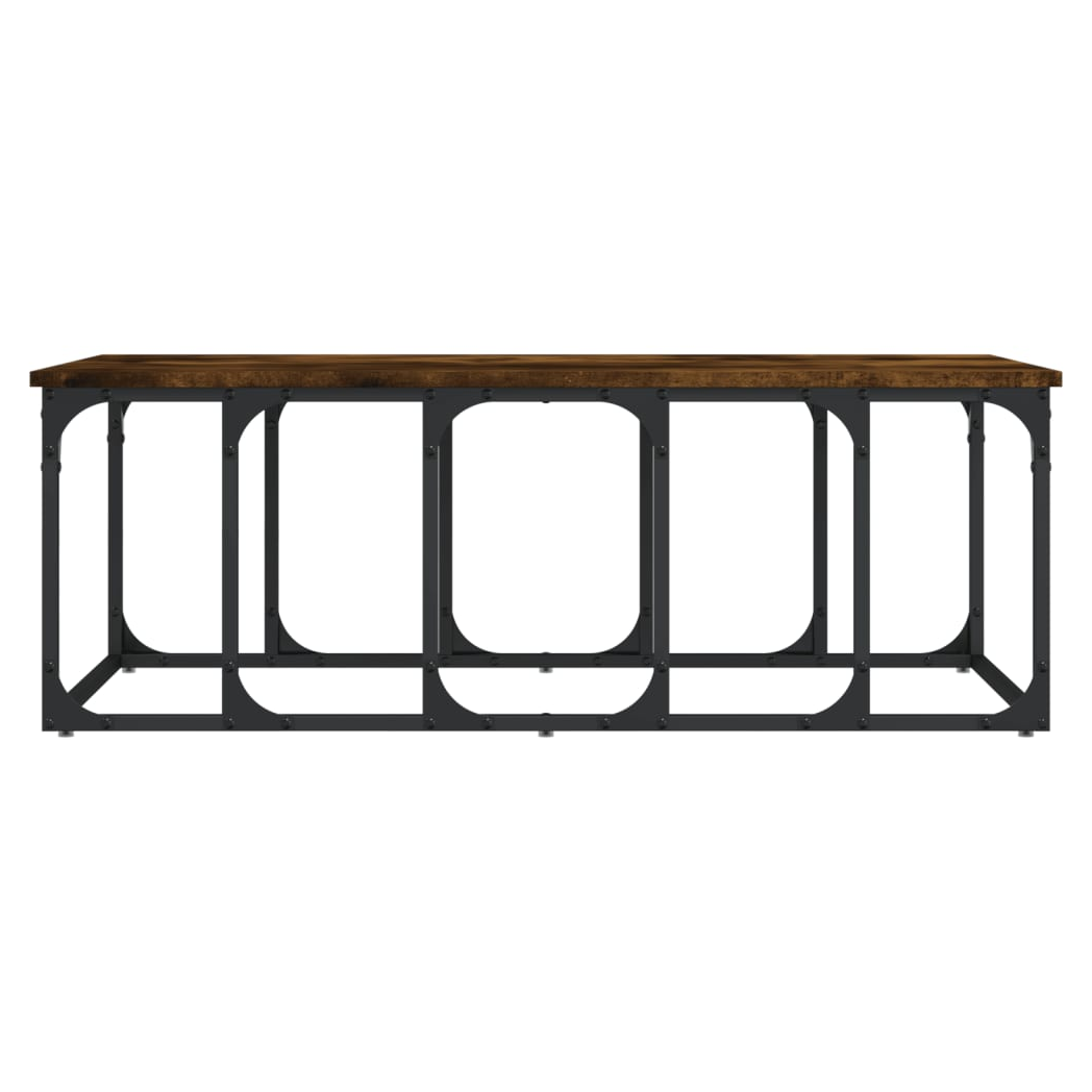 Coffee Table Smoked Oak 100x50x35.5 cm Engineered Wood