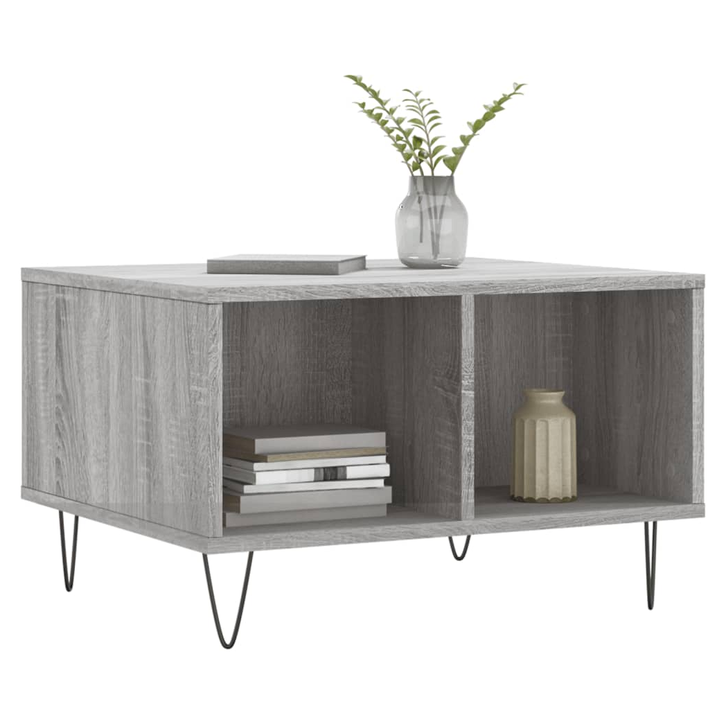 Coffee Table Grey Sonoma 60x50x36.5 cm Engineered Wood