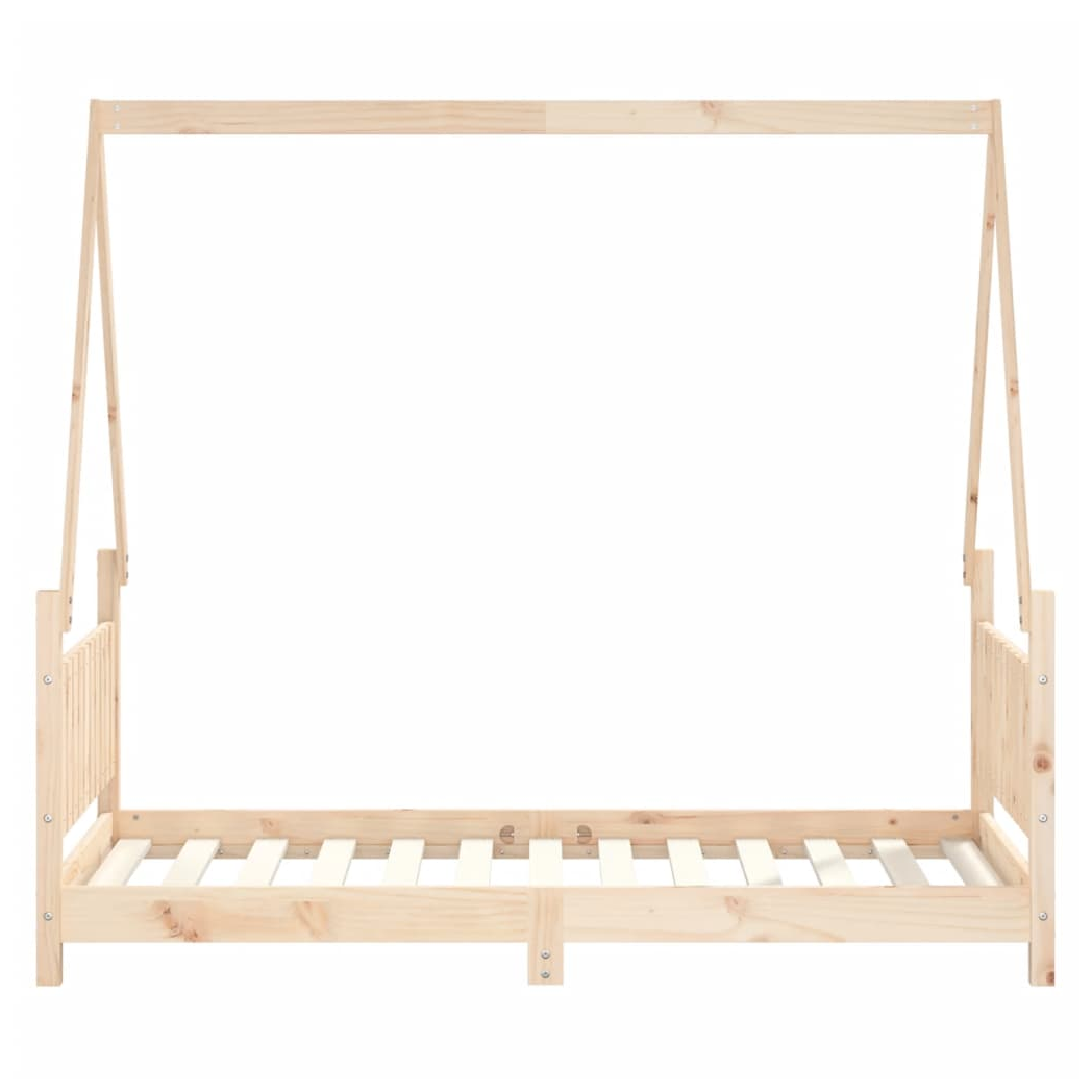 Kids Bed Frame 80x160 cm Solid Wood Pine