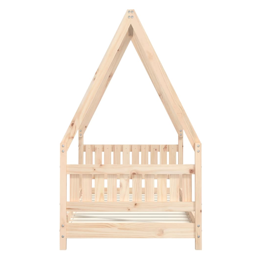 Kids Bed Frame 80x160 cm Solid Wood Pine