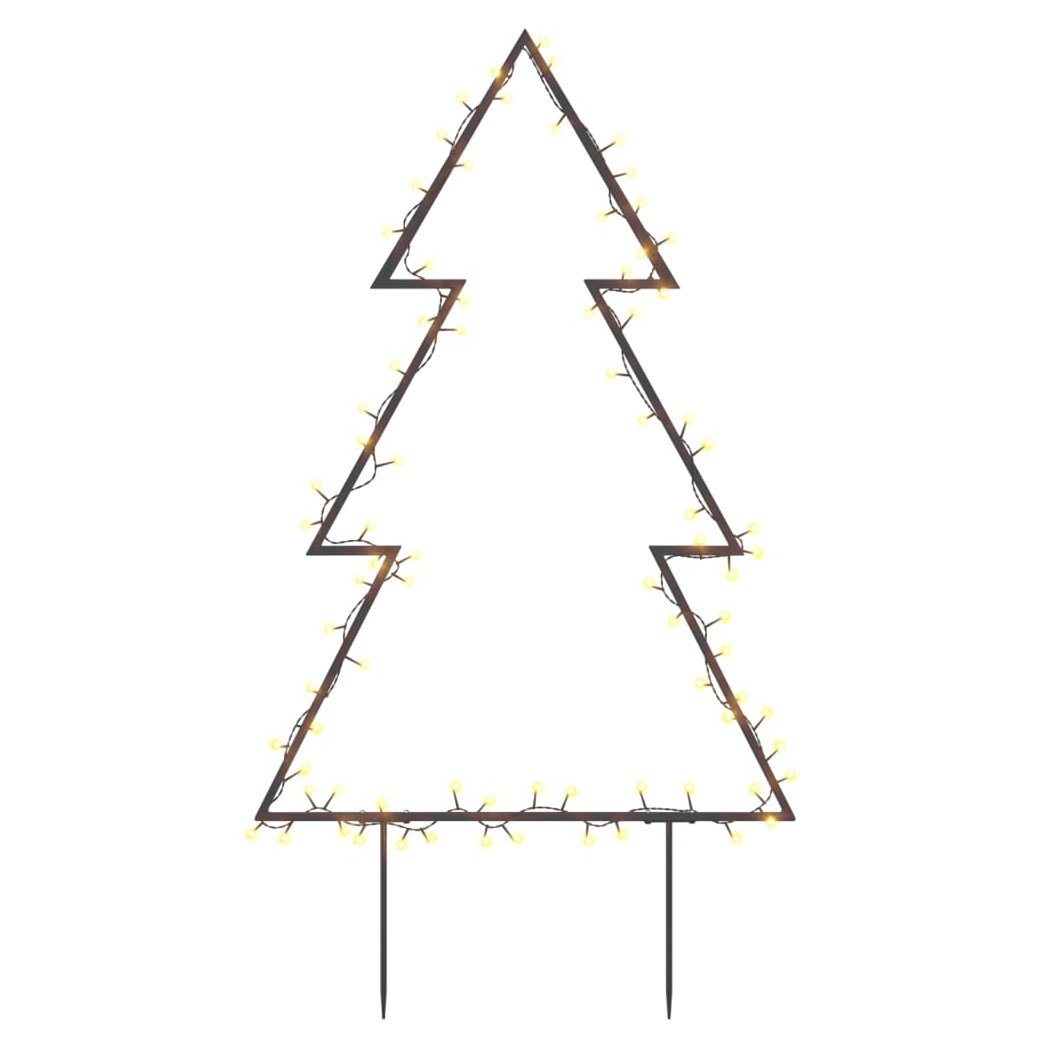 Christmas Light Decoration with Spikes Tree 80 LEDs 60 cm