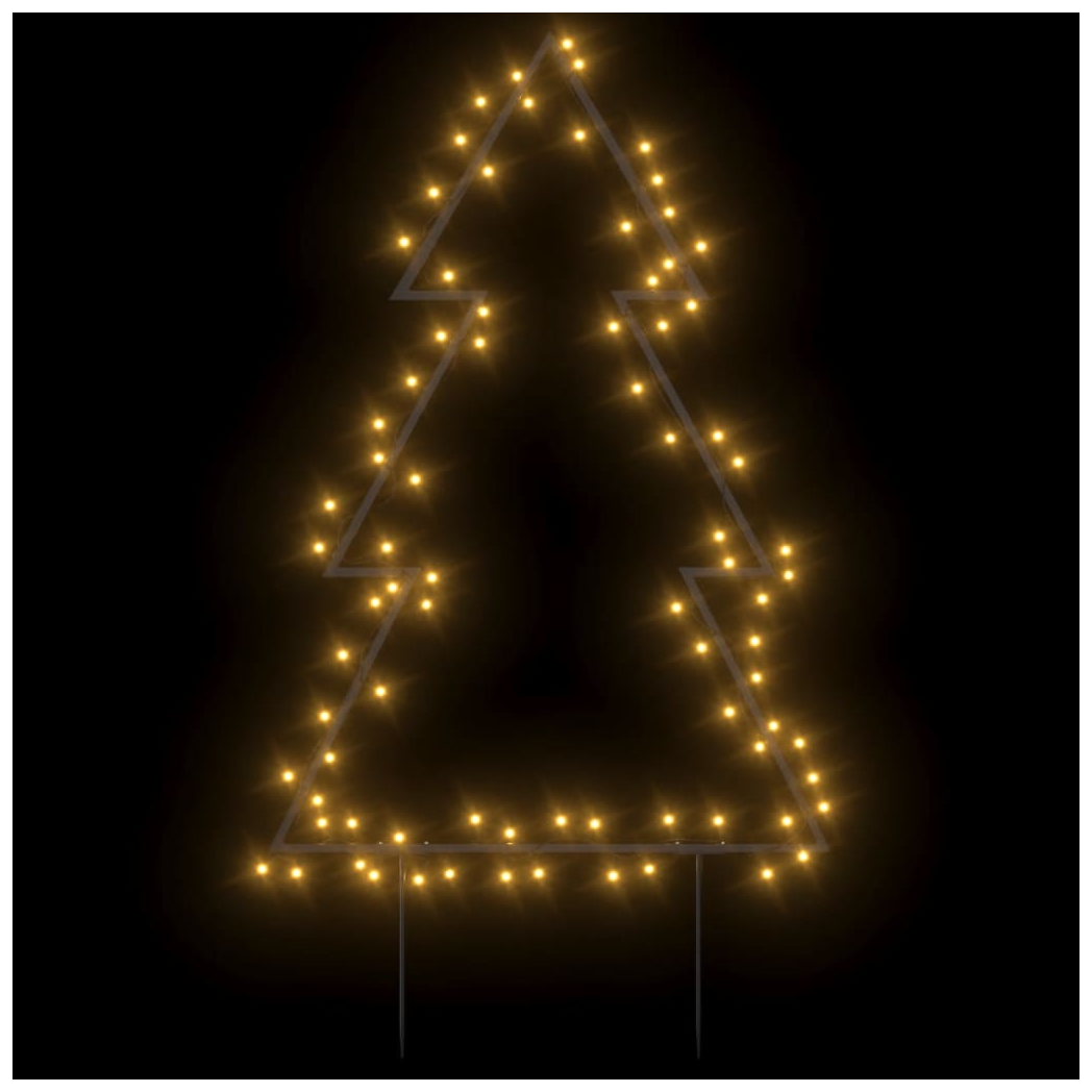 Christmas Light Decoration with Spikes Tree 80 LEDs 60 cm