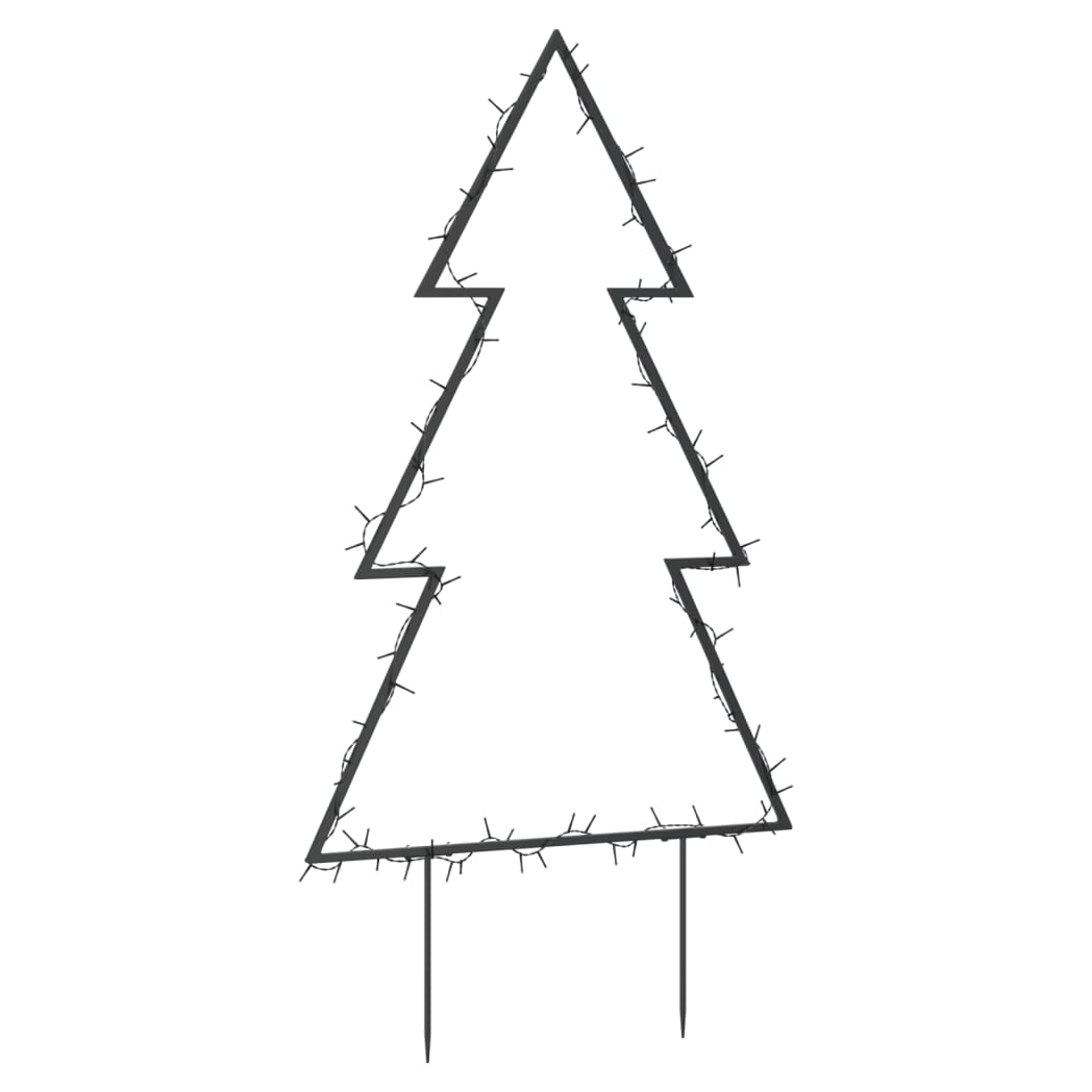 Christmas Light Decoration with Spikes Tree 80 LEDs 60 cm