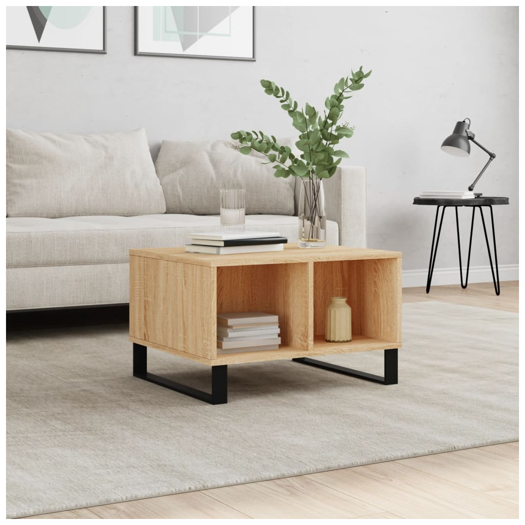 Coffee Table Sonoma Oak 60x50x36.5 cm Engineered Wood