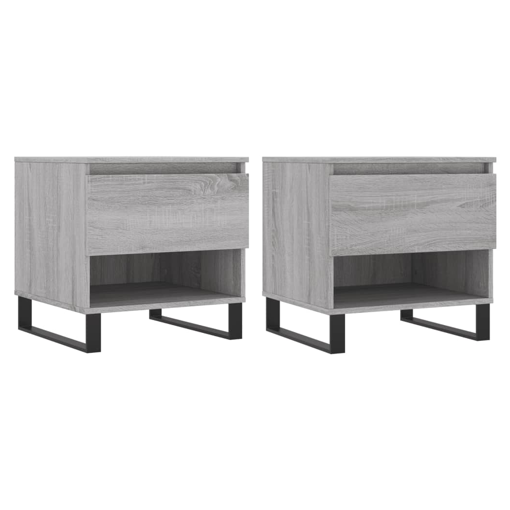 Coffee Tables 2 pcs Grey Sonoma 50x46x50 cm Engineered Wood