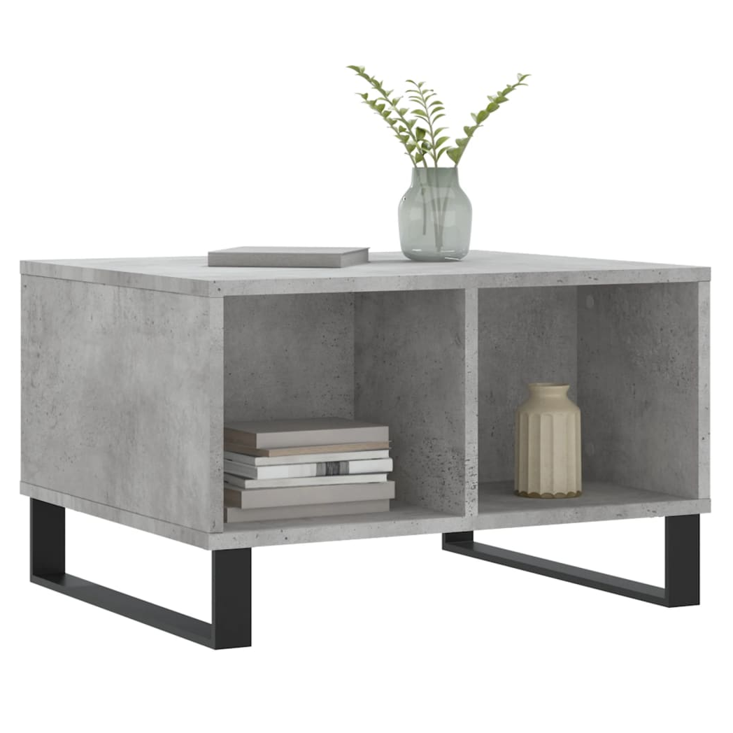 Coffee Table Concrete Grey 60x50x36.5 cm Engineered Wood