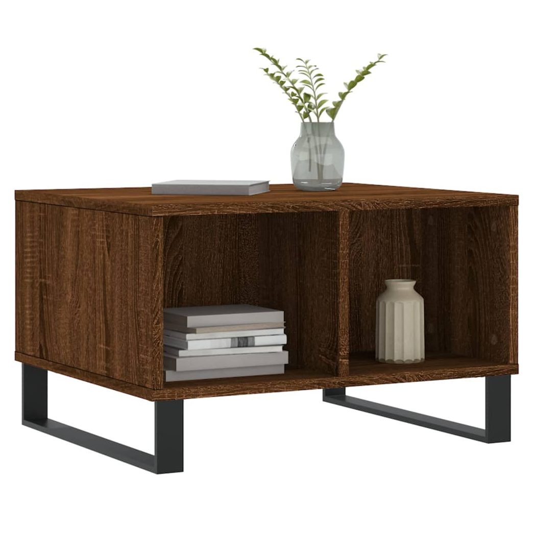 Coffee Table Brown Oak 60x50x36.5 cm Engineered Wood