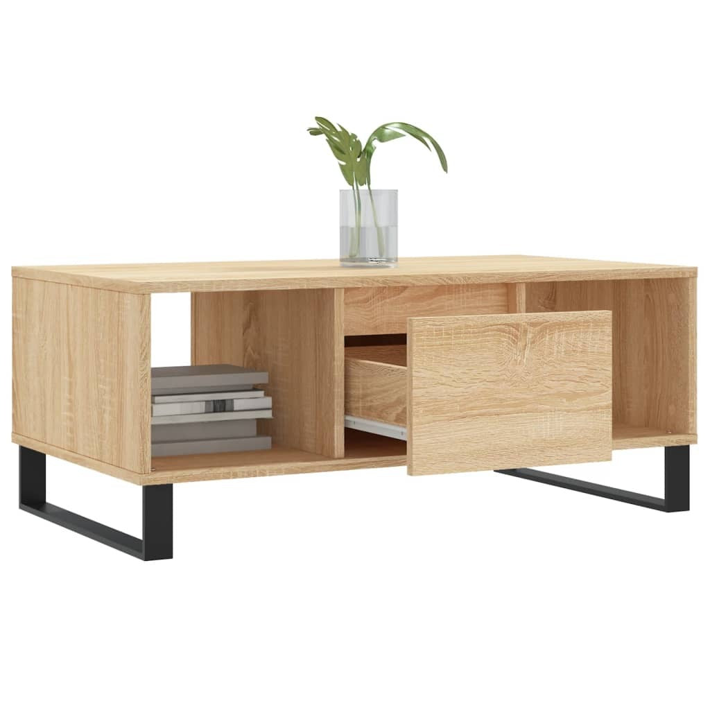 Coffee Table Sonoma Oak 90x50x36.5 cm Engineered Wood