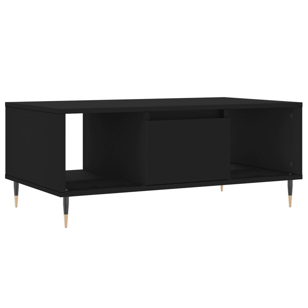 Coffee Table Black 90x50x36.5 cm Engineered Wood