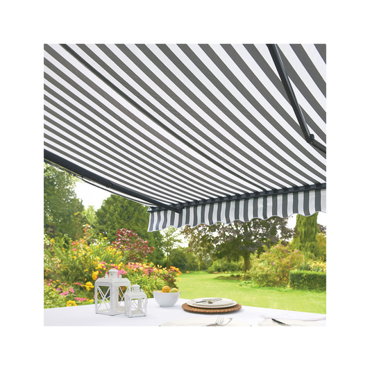 3.5m Kensington (Grey and White) Awning