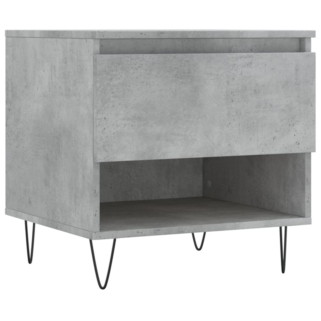 Coffee Table Concrete Grey 50x46x50 cm Engineered Wood