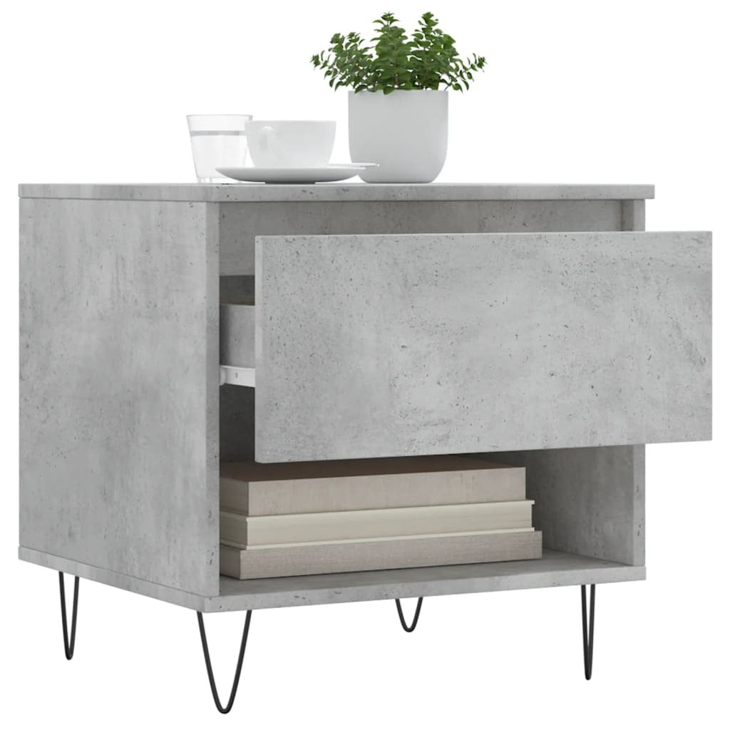 Coffee Table Concrete Grey 50x46x50 cm Engineered Wood