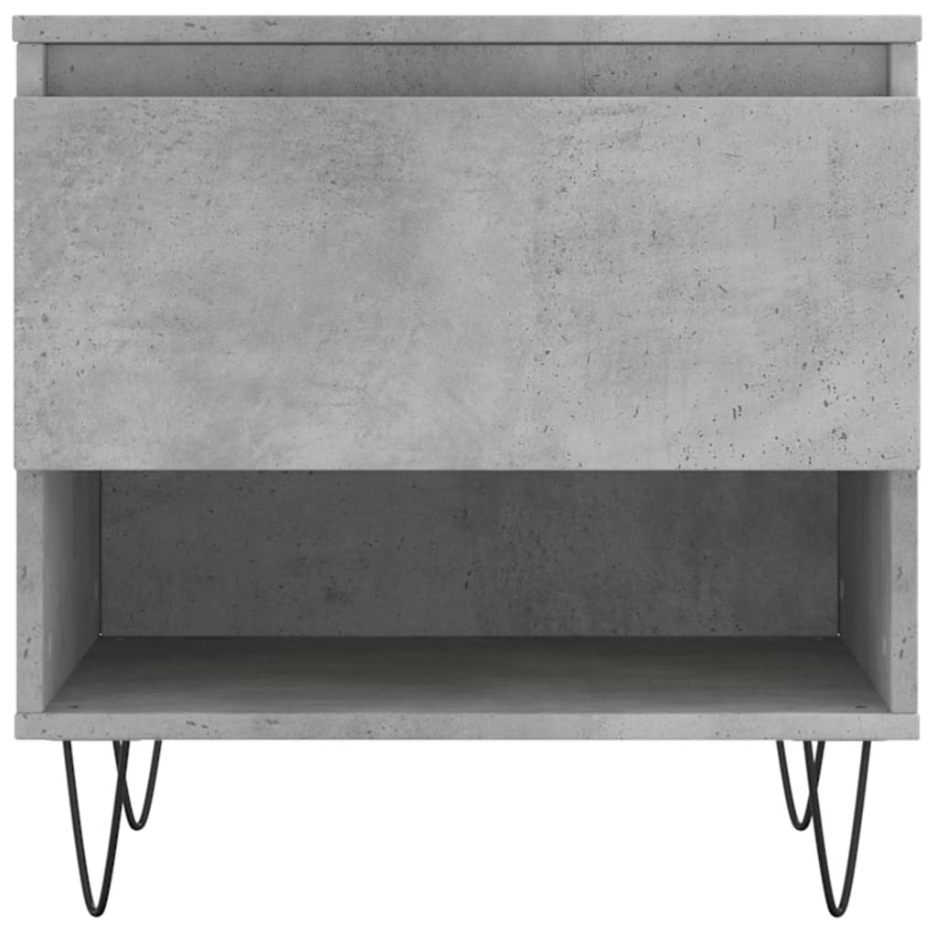 Coffee Table Concrete Grey 50x46x50 cm Engineered Wood