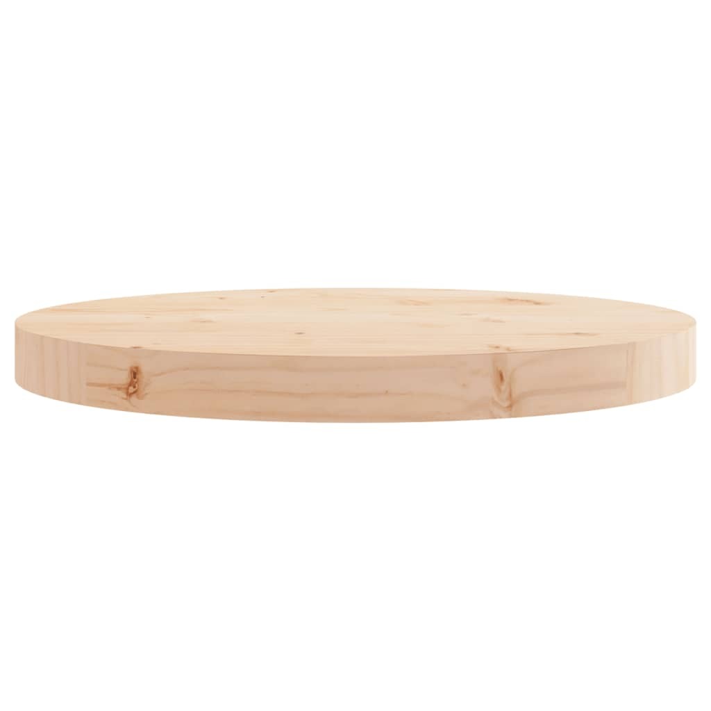 Table Top Round 40x3 cm Solid Wood Pine