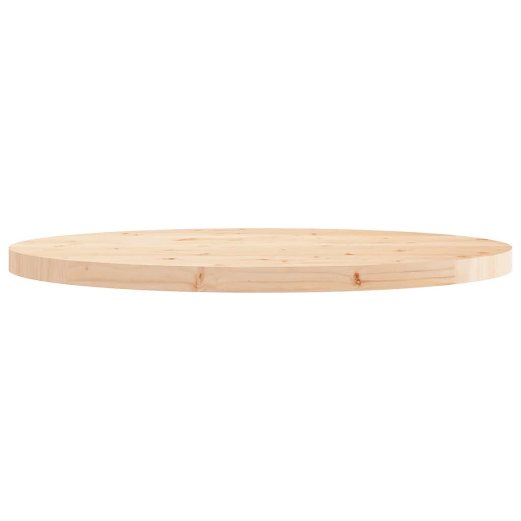 Table Top Round 90x3 cm Solid Wood Pine
