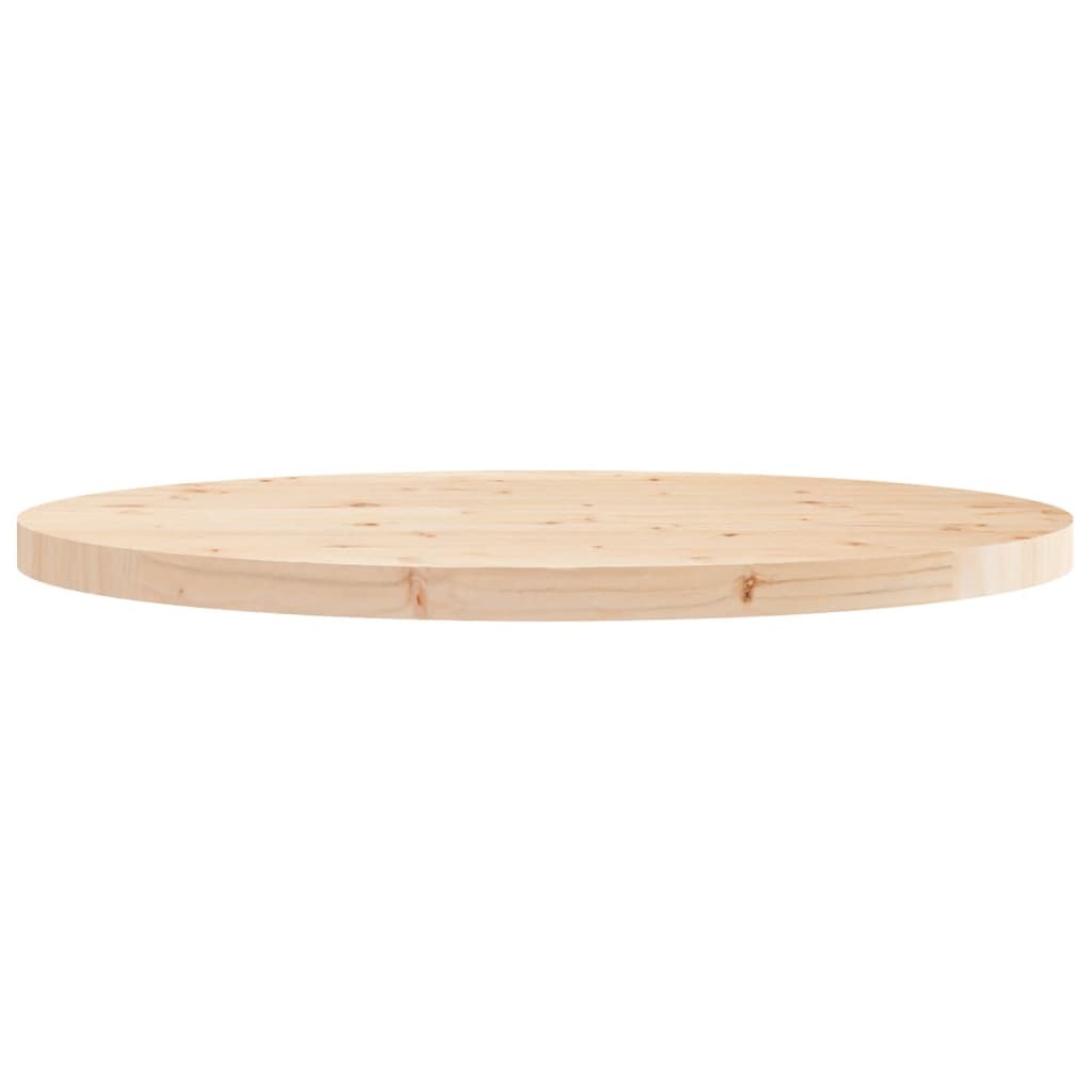Table Top Round 90x3 cm Solid Wood Pine