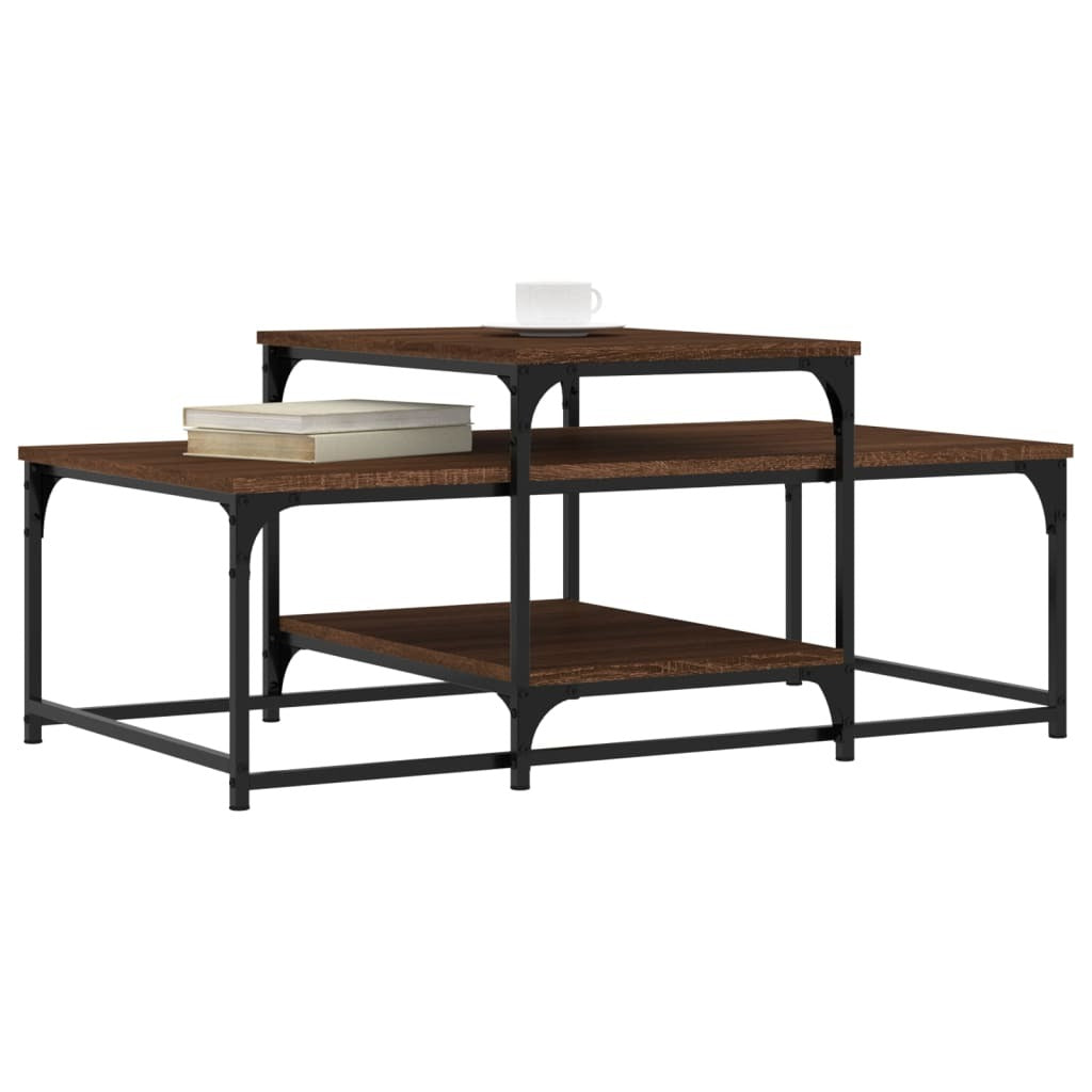 Coffee Table Brown Oak 102x60x45 cm Engineered Wood